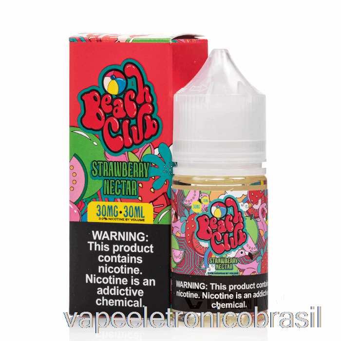 Vape Vaporesso Néctar De Morango - Sais De Clube De Praia - 30ml 30mg